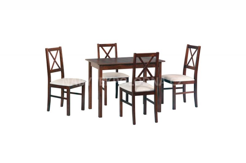 Nábytek Polodna - dřevěný stůl a dřevěné židle